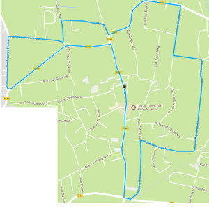 parcours course cycliste de fenain du 25.03.2018 circuit cadet et adulte