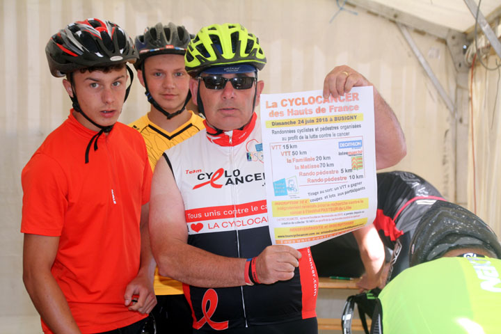 La Cyclo cancer des Hauts de France à Busigny