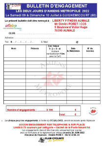 bulletin d'inscription