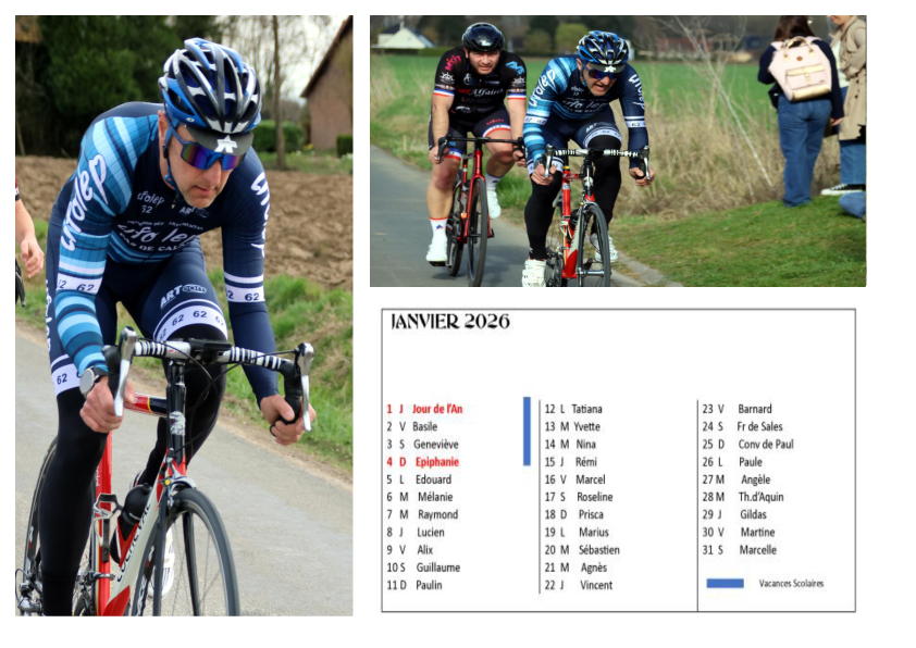Calendrier personnalisé VELODOM PHOTO 2026