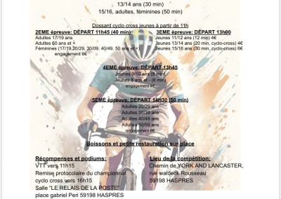 AFFICHE CHAMPIONNAT DU NORD HASPRES