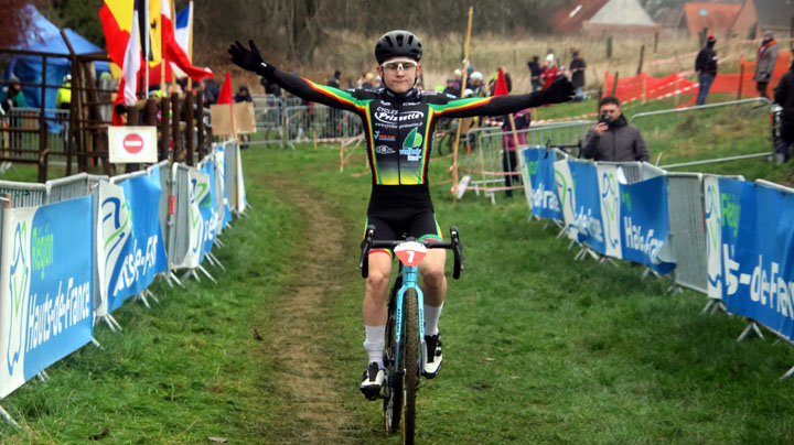 Championnat départemental Nord Cyclo cross Haspres ( Benjamins, Minimes, Cadets )