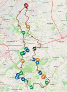 Parcours la Pavée 70 Kms
