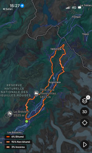 tracé Marathon Mont Blanc