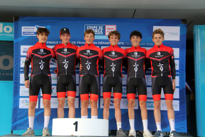 Finale de la Coupe de France des Départements à Fourmies ( CLM par équipes Hommes U17 )
